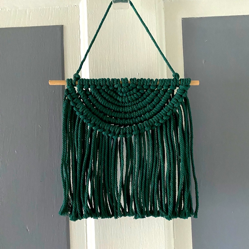 Handmade Macrame Semi-Circle Wall Hanging
